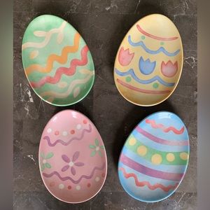 Longaberger Easter Snack Plates - Set of 4